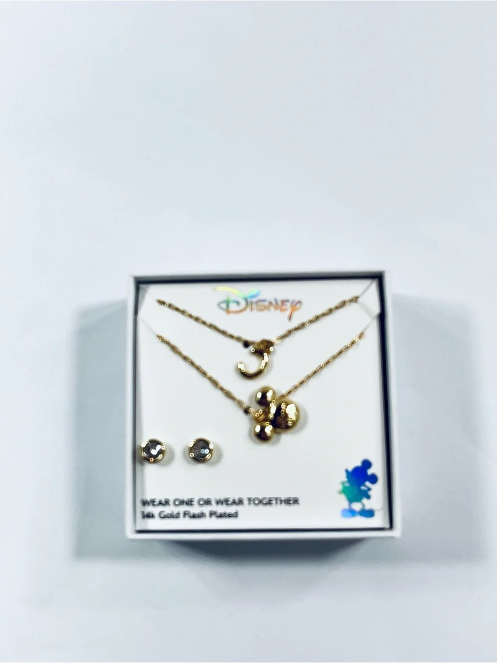 Disney Mickey Necklace & Earring Set of 3 NEW